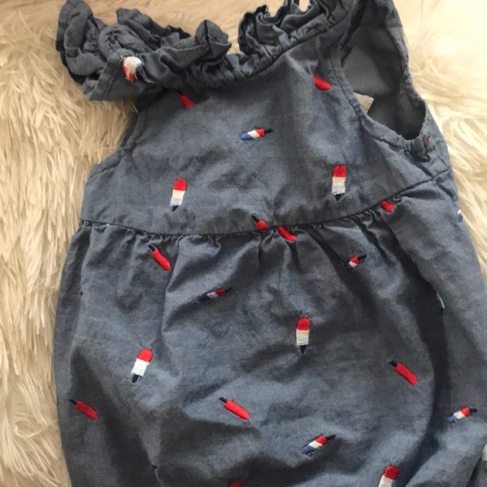 Cat & jack Fourth of July onesie